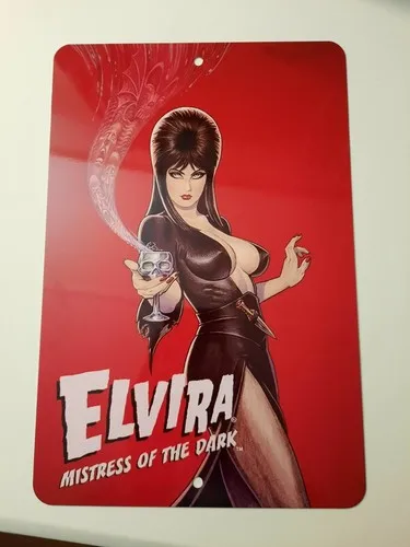 Elvira Mistress of the Dark  Metal Wall Sign