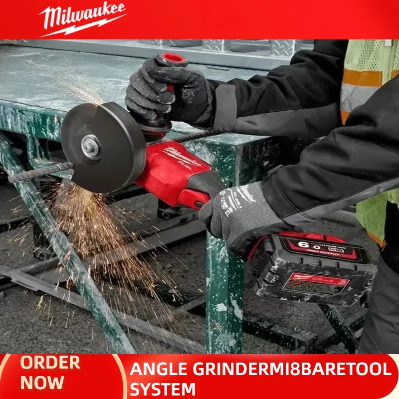 ميلووكي فرش زاوية طاحونة 125 مللي متر تلميع آلة قطع لا قفل مجداف التبديل أدوات كهربائية لاسلكية #2