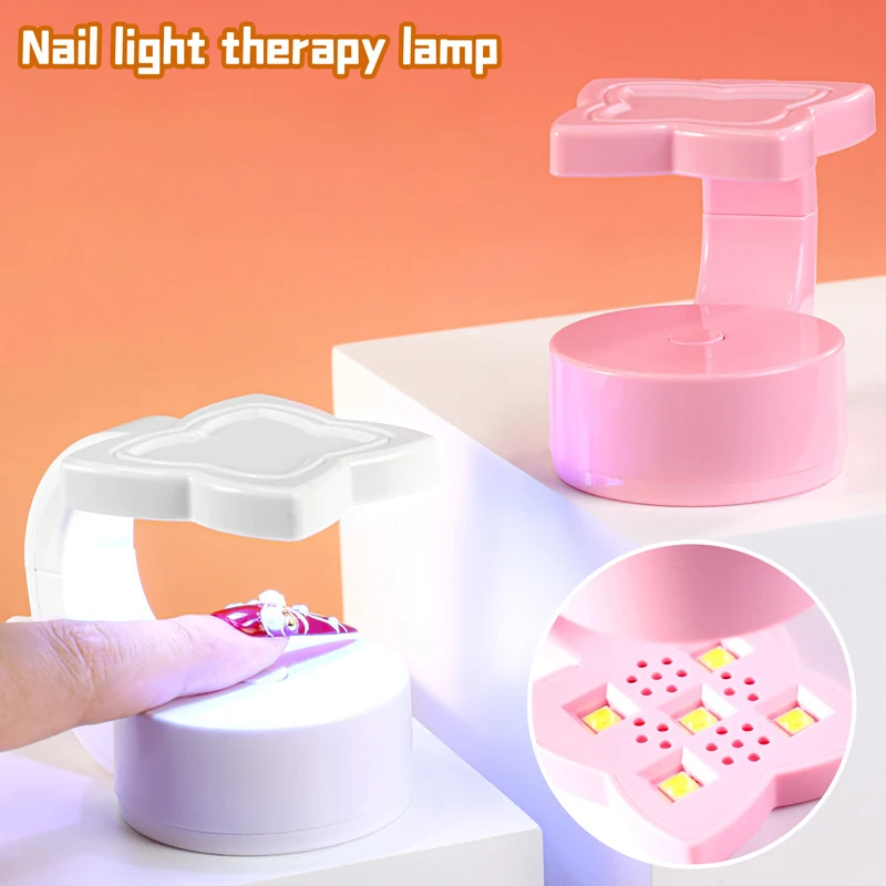 Butterfly Quick Dry Nail Phototherapy Machine 5 UV LEDs 18W Gel Polish Nail Dryer Lamp Manicure Tool USB Salon Equipment