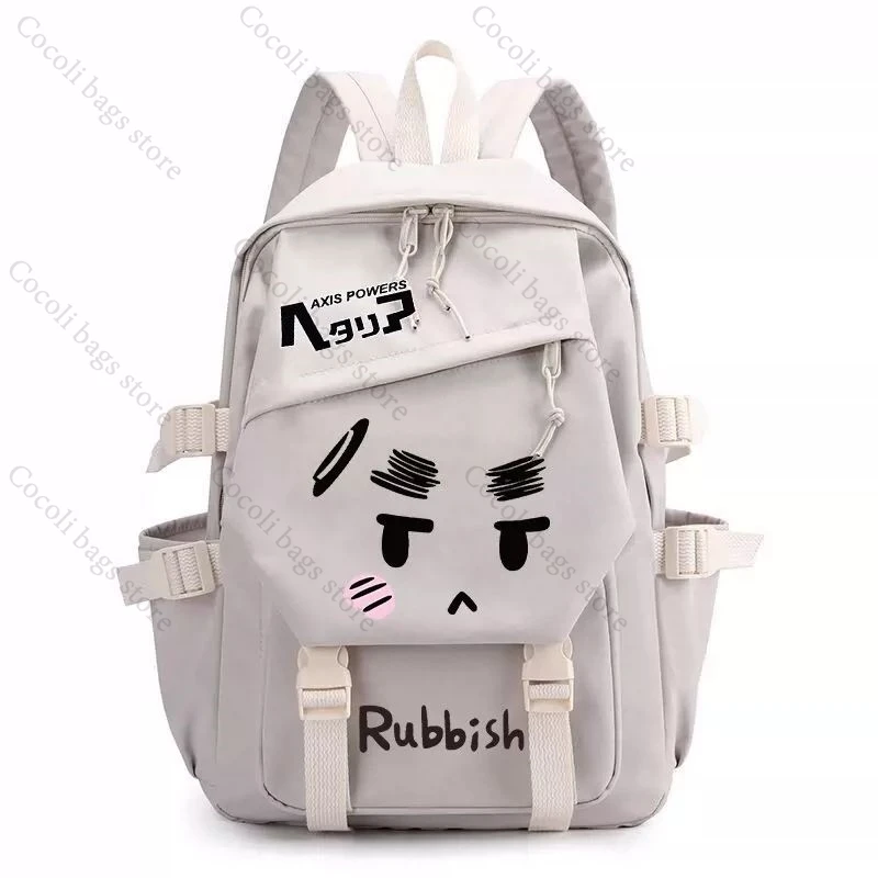 

Anime APH Series Print Backpack School Bag Kawaii School Backpack Women's Backpack Large Capacity School Teenager's Backpack