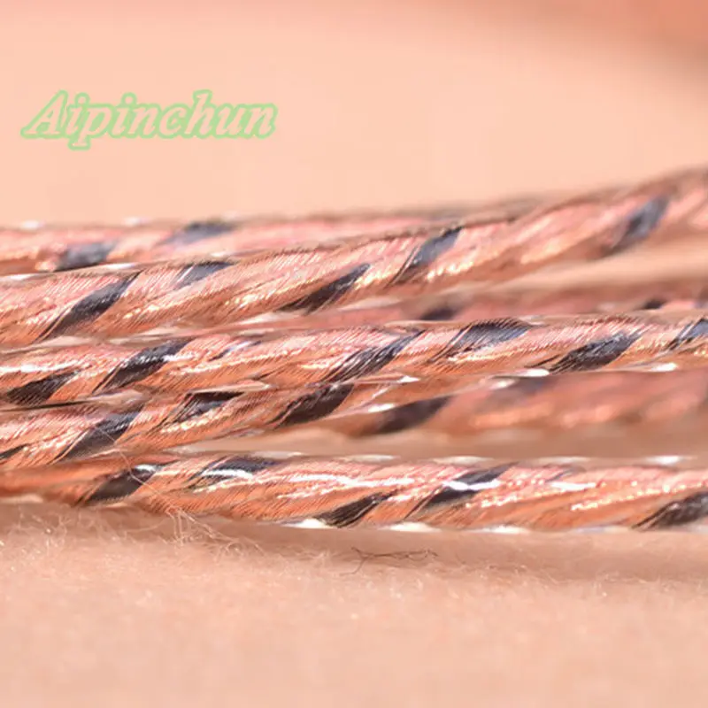 Aipinchun-Cable de Audio para auriculares, Conector de 3 polos de 3,5mm, reparación de auriculares de repuesto, Cable de 40 núcleos, agradable para bajos internos AA0230