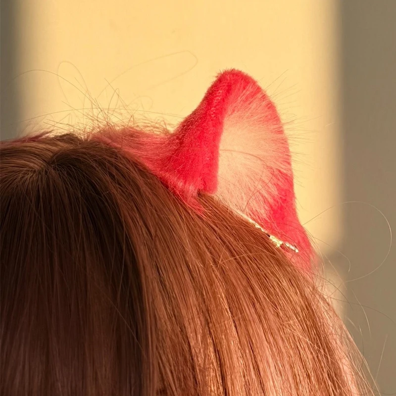 New Hand Made Work Anime Animals Beast Cat Wolf Fox Ears Hairhoop Headwear for Lolita Halloween Christmas Game Party Cosplay P