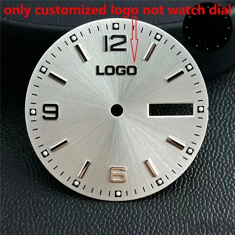 Custom Watch Logo Transfer Silver Metal Dial Sticker Small Gold Small Label Personalized Mini 3D DIY Name Carve Flat Thin Raised
