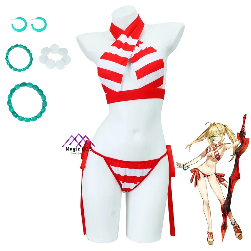 

FGO Fate/Grand Order Game Nerón Claudio Cosplay Costume for Women Accessories Halloween Carnival Outfits Anime Uniform Comic Con