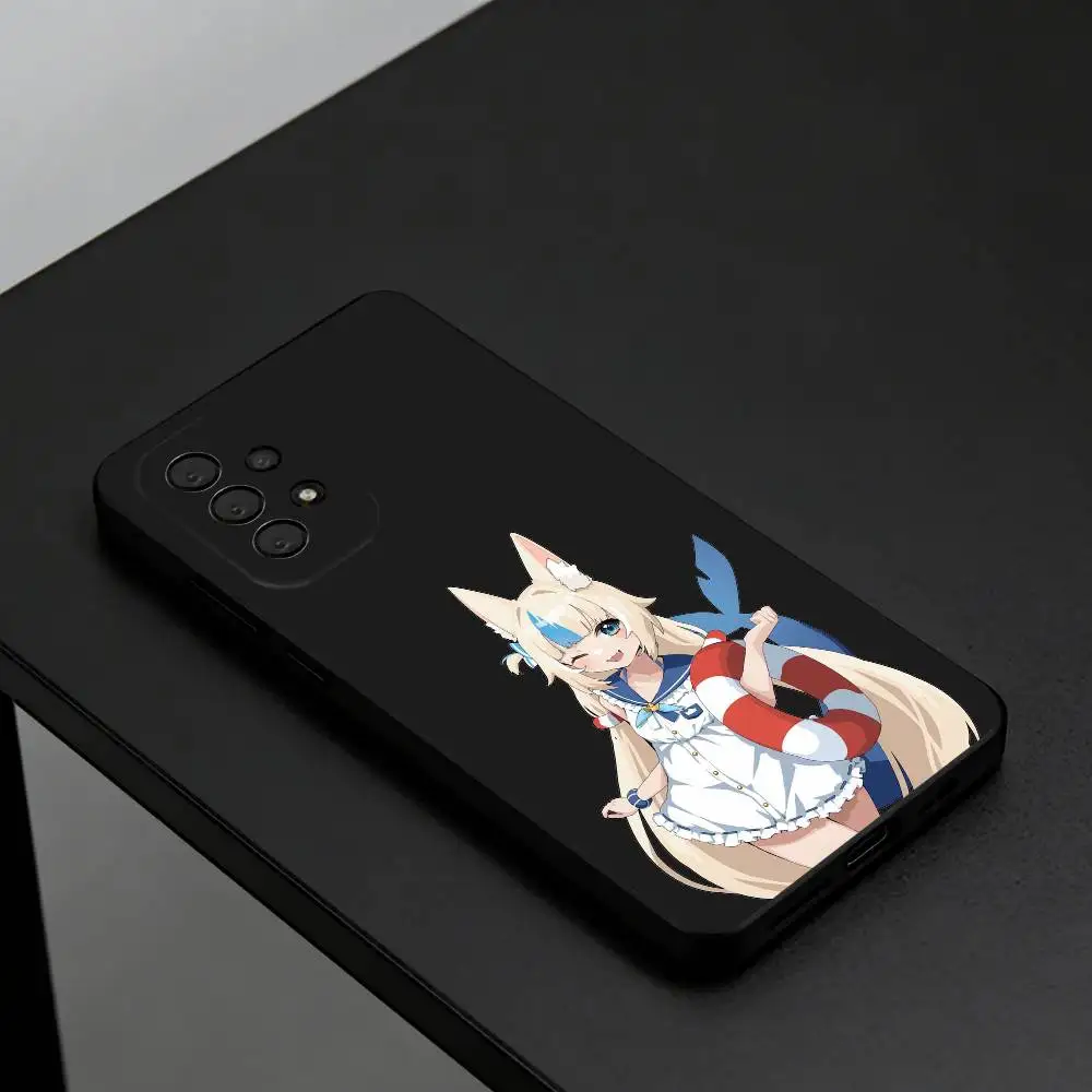 

Sameko Saba Cute Anime VTuber Phone Case For Samsung S26,S25,S24,S23,S22,Plus,Cover Black Shell