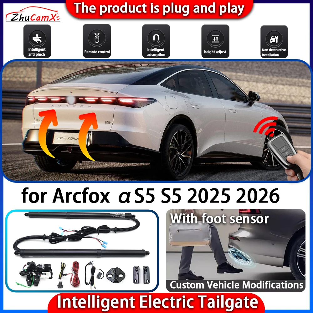

ZhuCamX Smart Powered Tailgate System for Arcfox αS5 S5 2025 2026 Automatic Intelligent Electric Trunk Lift Control Kit