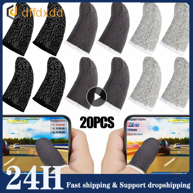 Sweat-proof Gaming Finger Sleeve For PUBG Professional Touch Screen Thumbs Sleeve Mobile Phone Screen Game Gaming Gloves