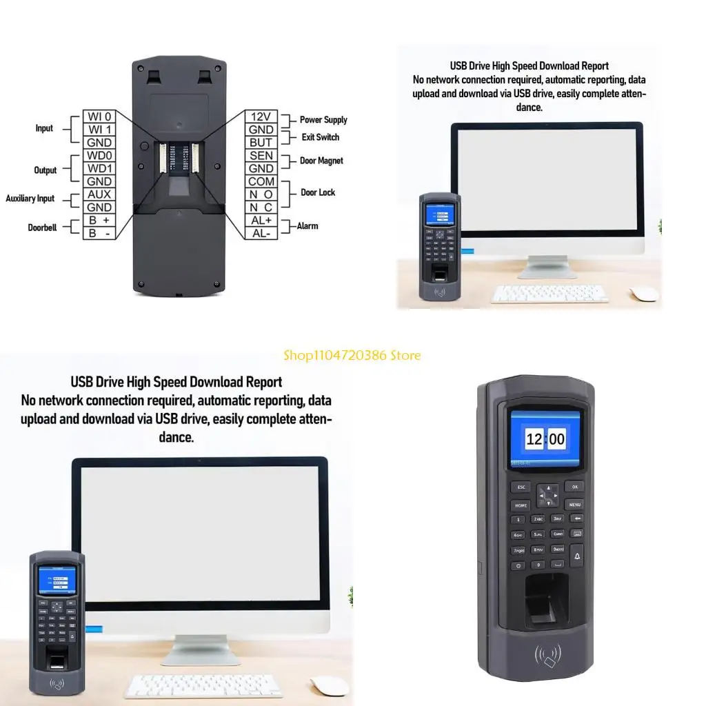 نظام دخول المكتب الذكي K0EA قفل مغناطيسي، المصادقة البيومترية، إدارة الحضور، قراءة بصمة الإصبع للمكتب
