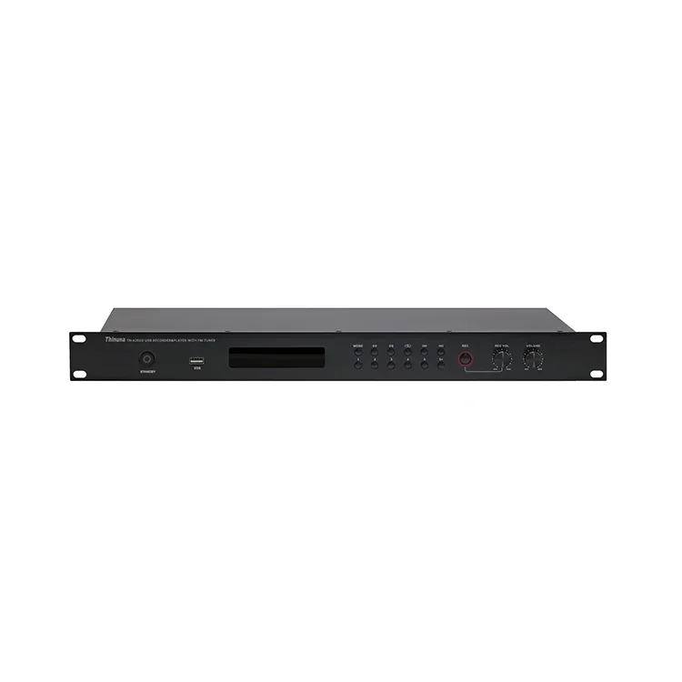Thinuna TN-6202U 1U Design Remote Control Rack Mount Digital USB Audio Recorder and Player with FM Tuner Bluetooth connect