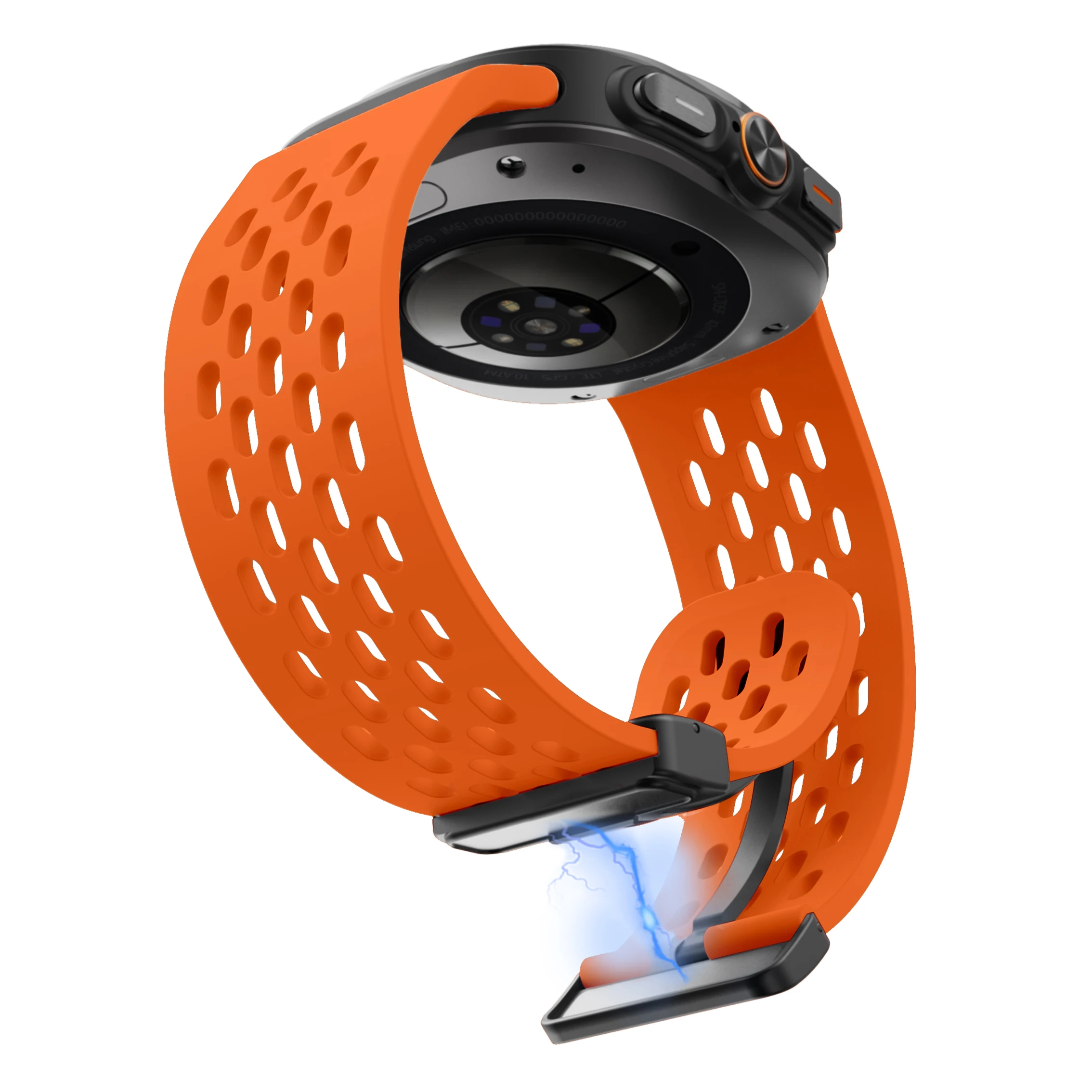 Accesorios de correa Ultra magnética para reloj Galaxy, Correa deportiva de silicona transpirable, pulsera para Samsung Galaxy Watch Ultra 7, banda de 47mm