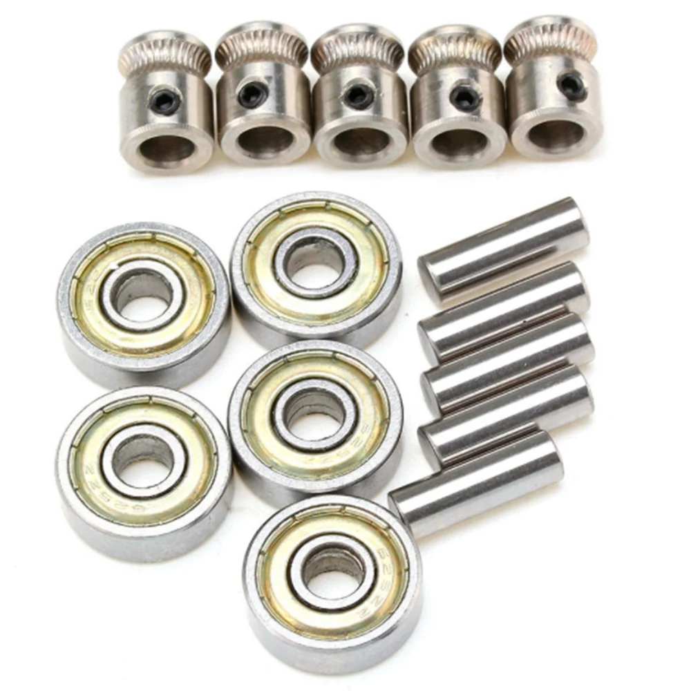 3D Printer Extruder Gears 625ZZ Bearings Shafts Kit for Mk3 MMU2 Ball Bearing Set Prusa I3 MK2.5/MK3 Multi Materials 2.0