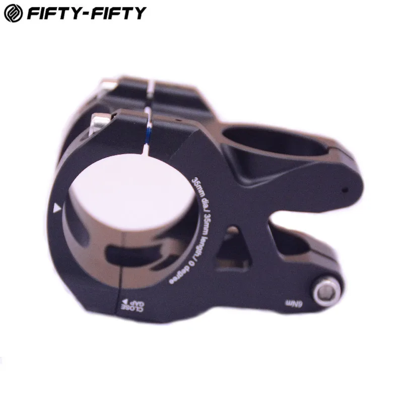 FIFTY-FIFTY MOUNTAIN Bike STEMS Aluminium Bicycle MTB cycling 0 degree Stem Handlebar Clamp 31.8/35MM Length 35mm/50mm