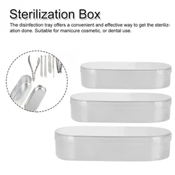 Manicure Sterilizer Sterilizer Box Dental Nail Tool Tray Container Resistant High Temperature Sterilizer