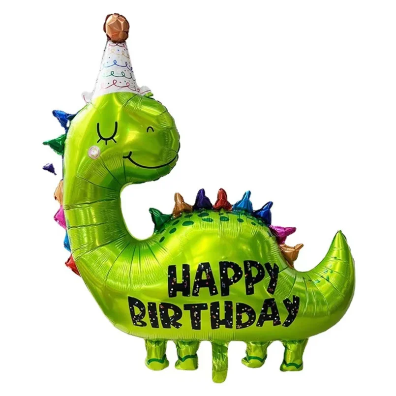 Cartoon niedlichen Dinosaurier Aluminium Film Luftballons alles Gute zum Geburtstag Party Dekor Dino Jungen Kinder Safari Dschungel Party liefert