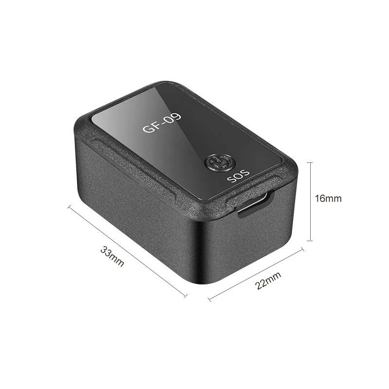 GF-09 Mini GPS Auto Tracker Real Time Tracking Auto Anti-Diefstal Anti-verloren Locator Auto Sterke Magnetische Mount SIM Bericht Positioner