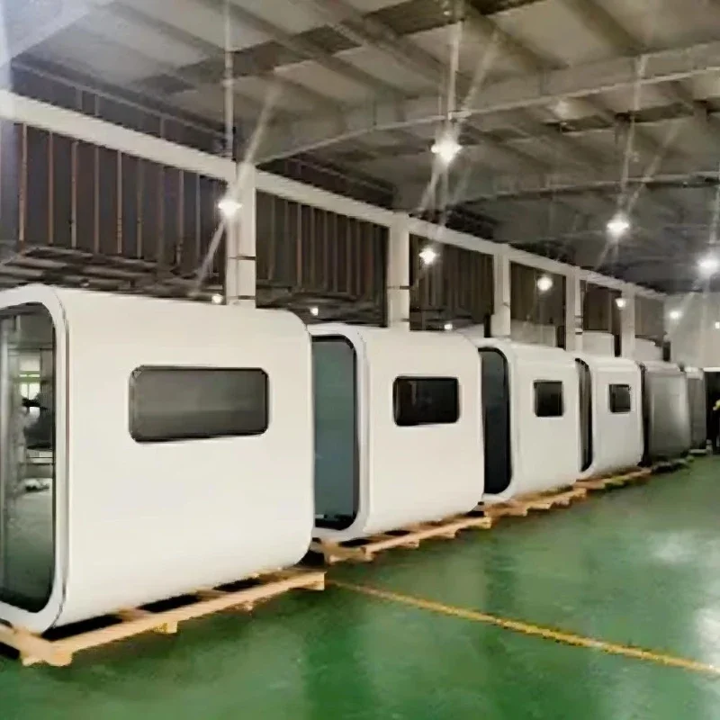 10Ft Small Apple Cottage Office Colored Mini Prefab Modular House Colored Aluminum Capsule House