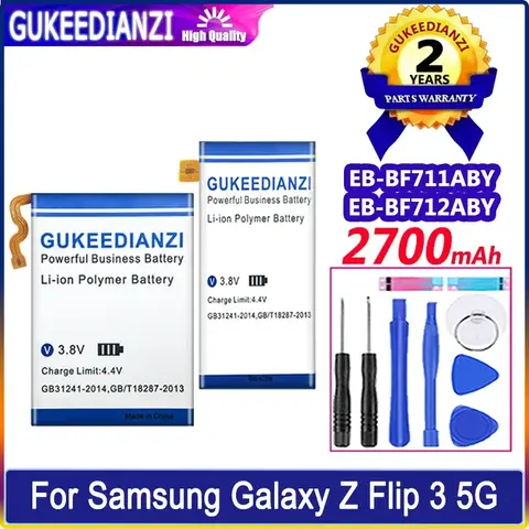 Batterie EB-BF711ABY EB-BF712ABY 1300 mAh/2700 mAh Für Samsung Galaxy Z Flip3 flip 3 5G F7110 SM-F711B Handy batterien