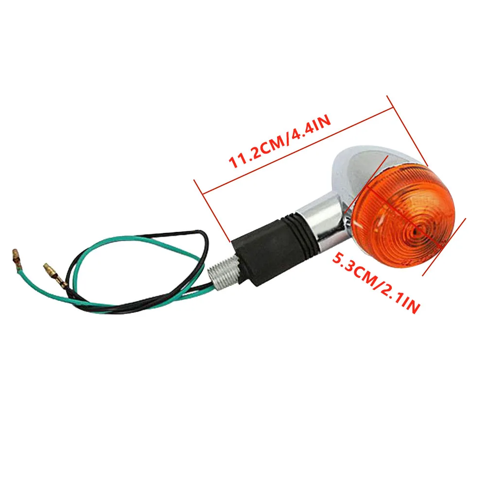 For Bobber Chopper Honda Shadow Kawasaki Suzuki Harley Bmw Yamaha Cruiser, Etc Bullet Tail Light Motorcycle Rear Turn Signal