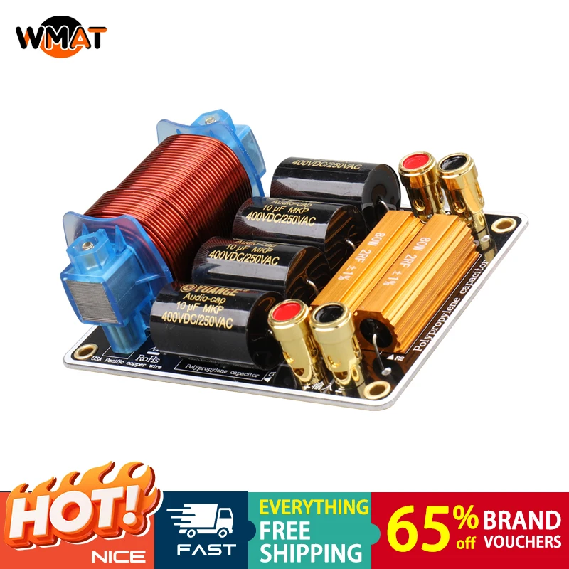 

DJ15 800W Home Stage KTV Performance Subwoofer Speakers 12-15 Inch Metal Audio Splitter Filter Crossover Black 4/8 Improve sound