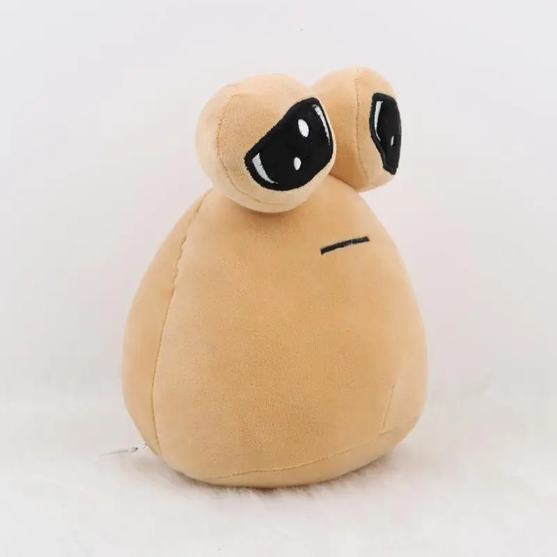 En Stock, juguete de peluche Pou, mascota alienígena oficial, muñeco de peluche, personaje del juego bonito, regalo de peluche para fanáticos de los niños, envío rápido