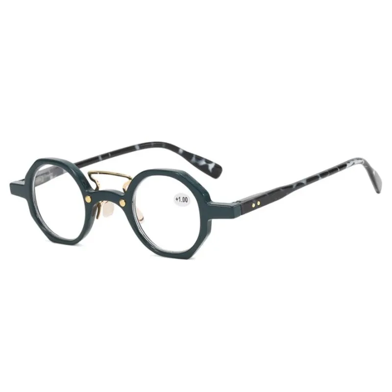 Blaulichtblockierende Lesebrille für Mann und Frau, Retro-Presbyopie-Brille mit rundem Rahmen zum Lesen, 1,0 1,5 2,0 2,5 3,0 3,5 – Detail 4