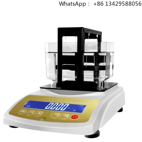 0.001g/300g Gold Purity Tester Digital Gold Density Meter with HBM Sensor Plastic Construction LCD Backlight & Auto Calibration