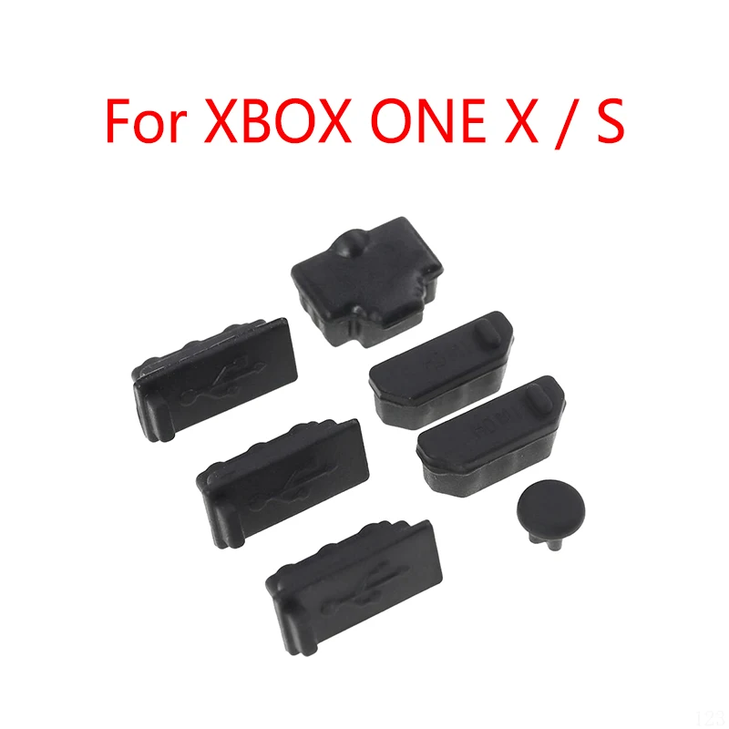 USB HDMI-Comp Dust Plug For Xbox One X S Gaming Console Silicone Dust Proof Cover Stopper Dustproof Kits Controller