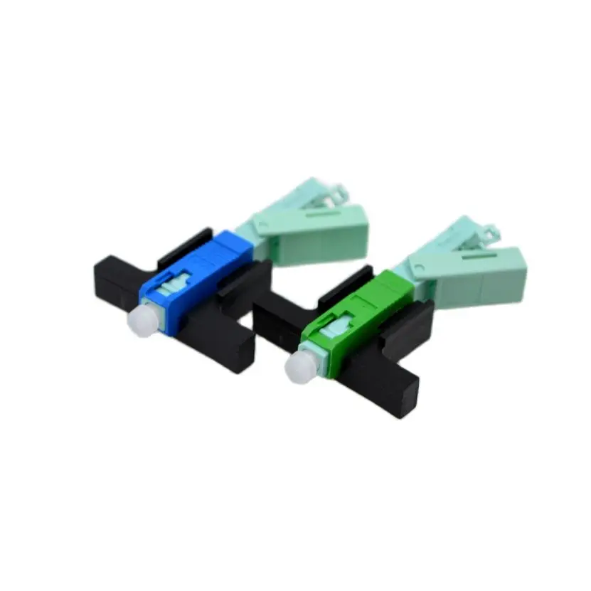 100PCS NEW Optic Fiber Fast Connector FTTH SC/PC/APC Single Mode Quick Connector With Bracket Wholesale