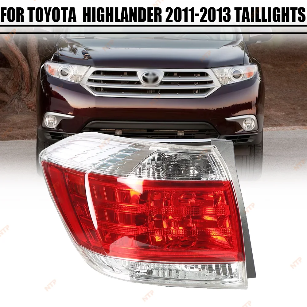 

Задние фонари для Toyota Highlander 2011-2013, светодиодные, полный комплект (стоп-сигнал/поворотник/ДХО), автозапчасти OE-качества, левый+правый
