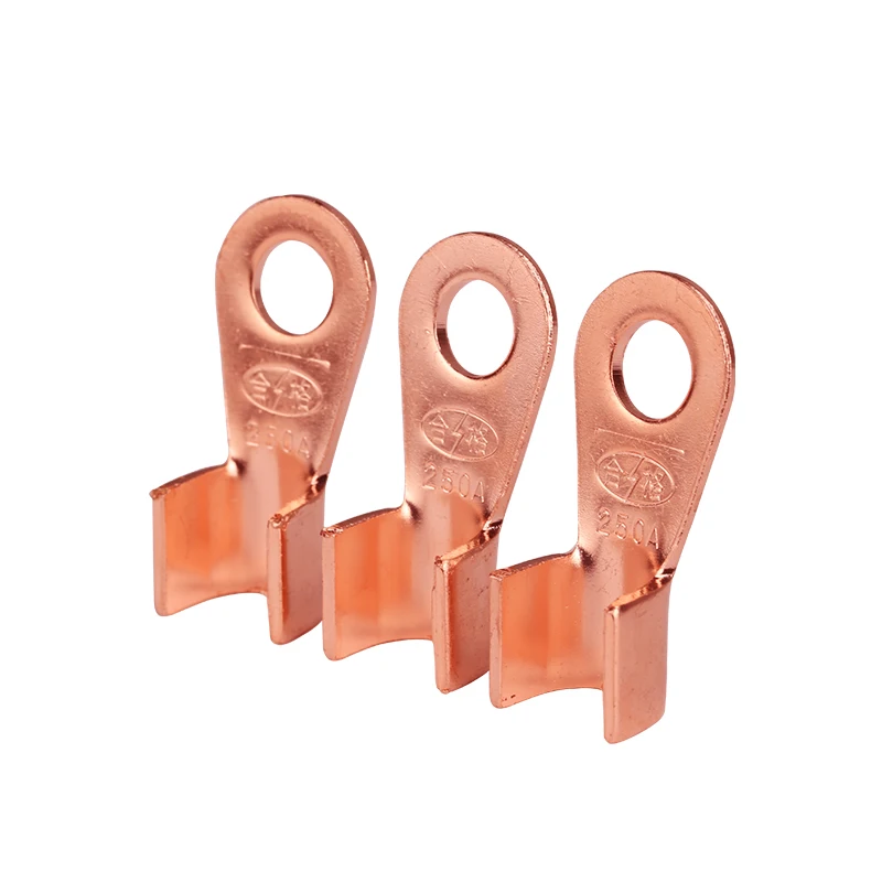 50PCS OT-300A 300A Open Copper Nose Spot Welder Accessories Brass Battery Cable Terminal Crimping