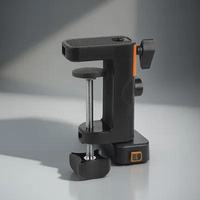 1 Pcs Adjustable Desk Clamp Microphone Stand Heavy Duty C Shaped Retaining Clip Table Mount