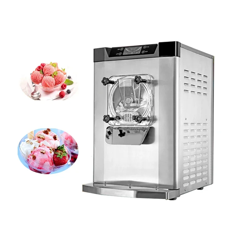 

Table Top Italian Gelato Machine Hard Ice Cream Maker Batch Freezer Machine