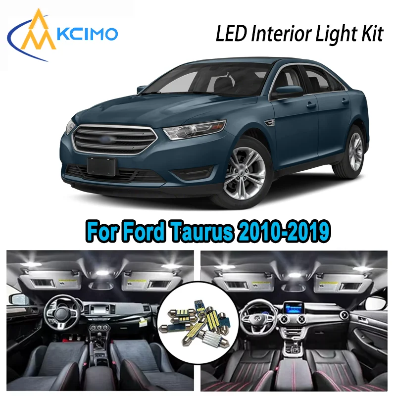 

For Ford Taurus 2010-2019 2012 2013 2014 2015 Premium Bright LED Interior Dome Map Trunk Light Kit Car Led Lamps Canbus No Error