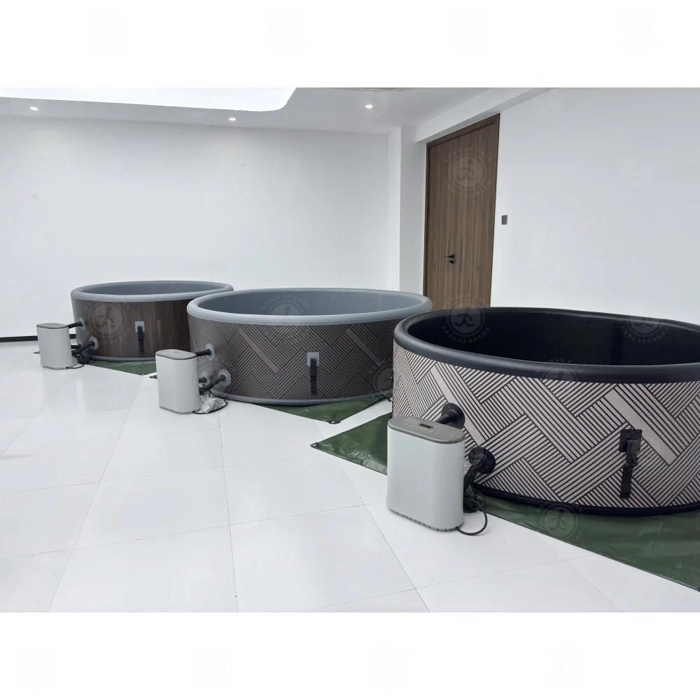 STLF تصميم محمول للاستخدام الداخلي والخارجي في الفناء الخلفي حوض استحمام قابل للنفخ PVC للأطفال موفر سبا قابل للنفخ مع سخان