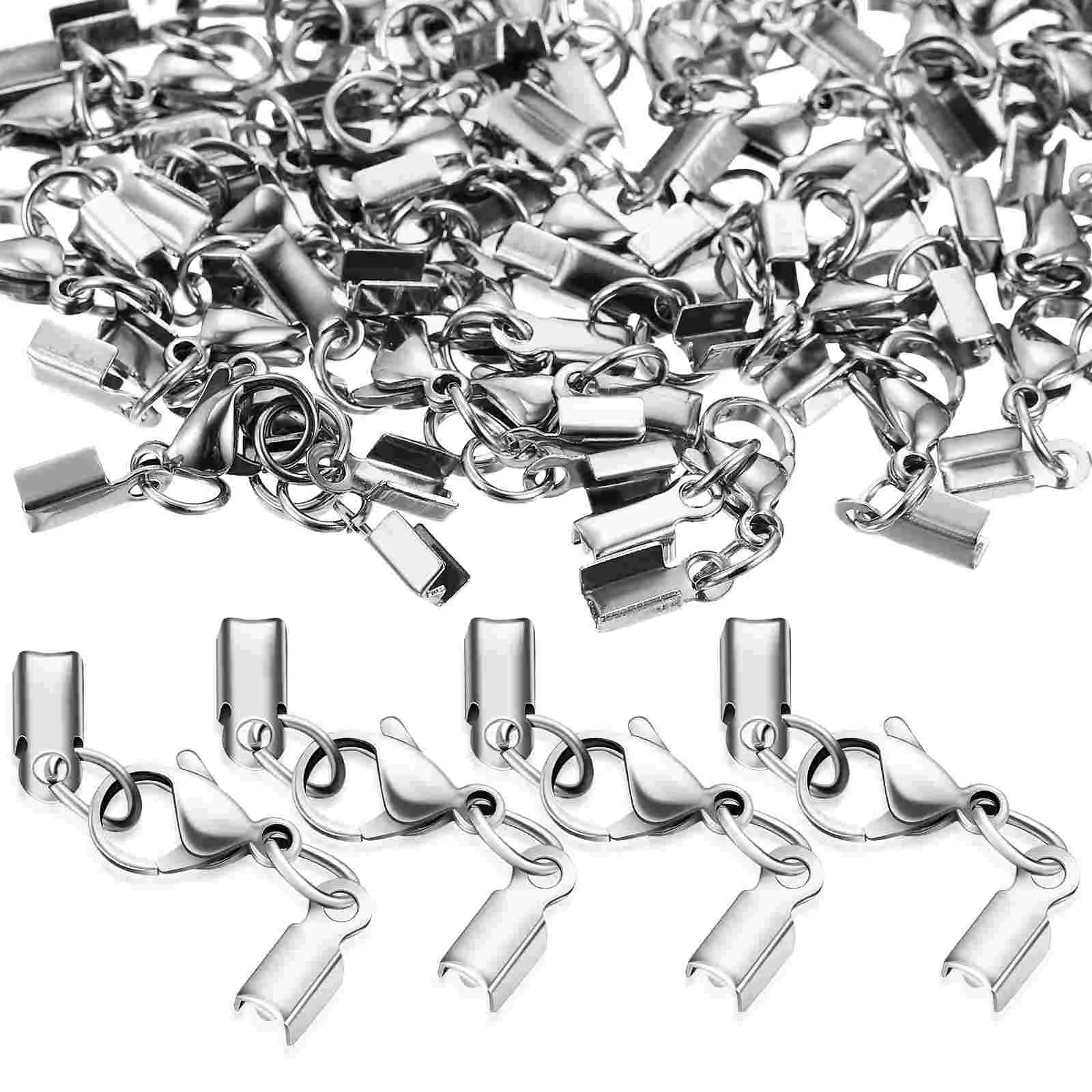 40 Pcs Stainless Steel Lobster Claw Clasps for Making Jewellery Jewelry Clips Buckle