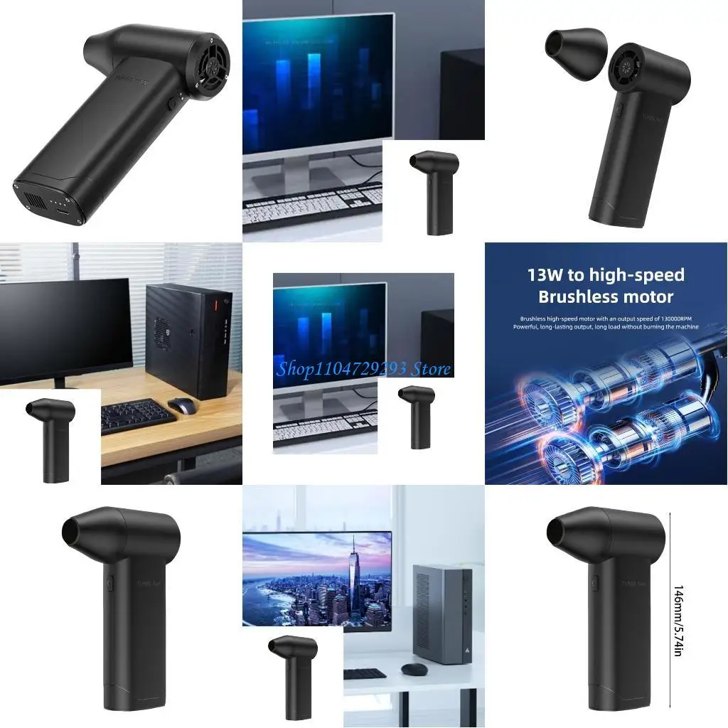 

Y2GD Powerful Motor Fan for Dust Blowing Keyboards Cleaning Quick Cooling 130000R