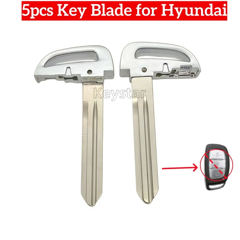 

5pcs HYN14R Car Smart Key Blade Keyless Emergency Insert Key Blank for Hyundai Creta Elantra Elite Grand I10 IX35 Tucson