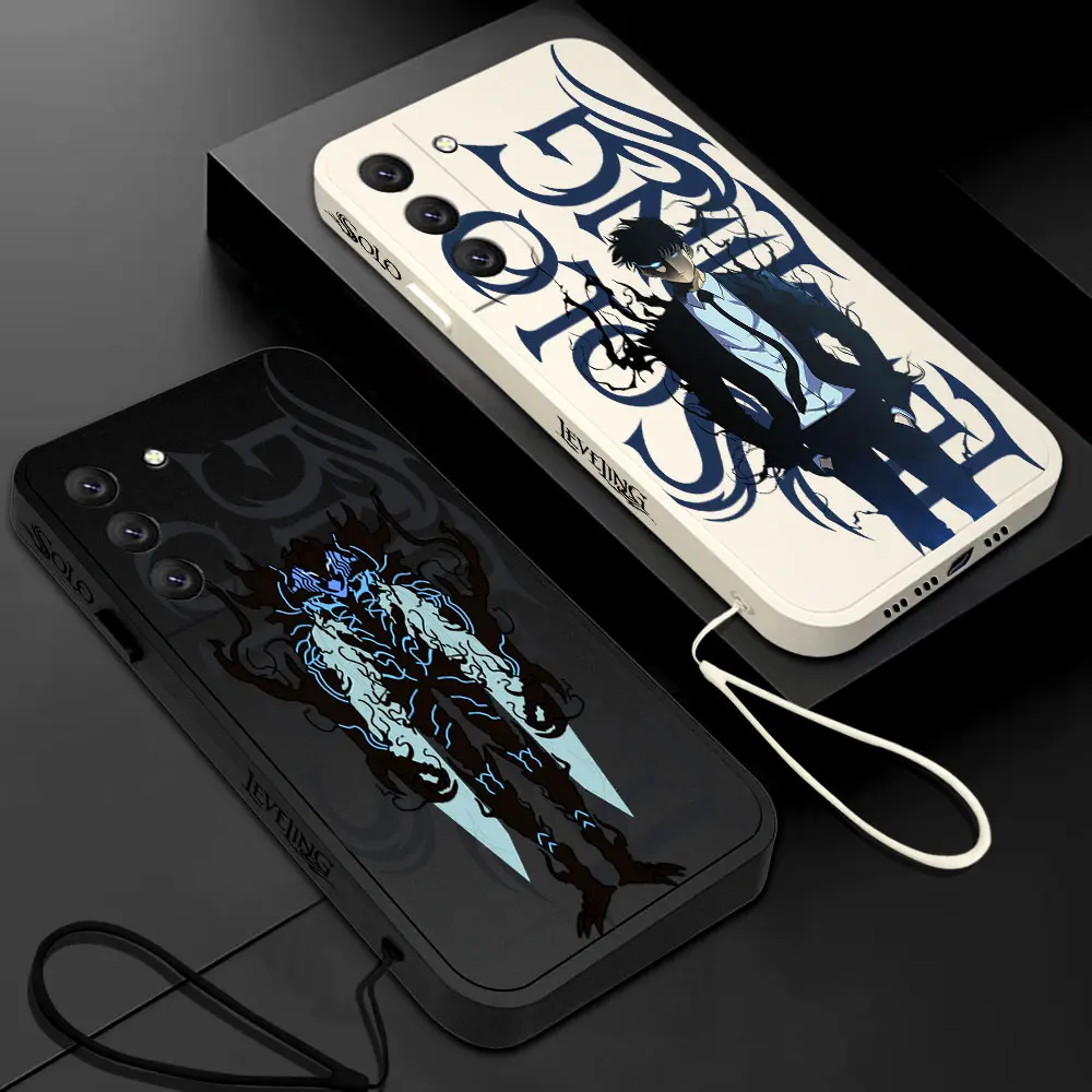 Shadow King Solo Leveling Phone Case For Samsung Galaxy S24 S23 S22 S21 S20 S10 S9 Note 20 10 Ultra Plus Pro FE 4G 5G Cover