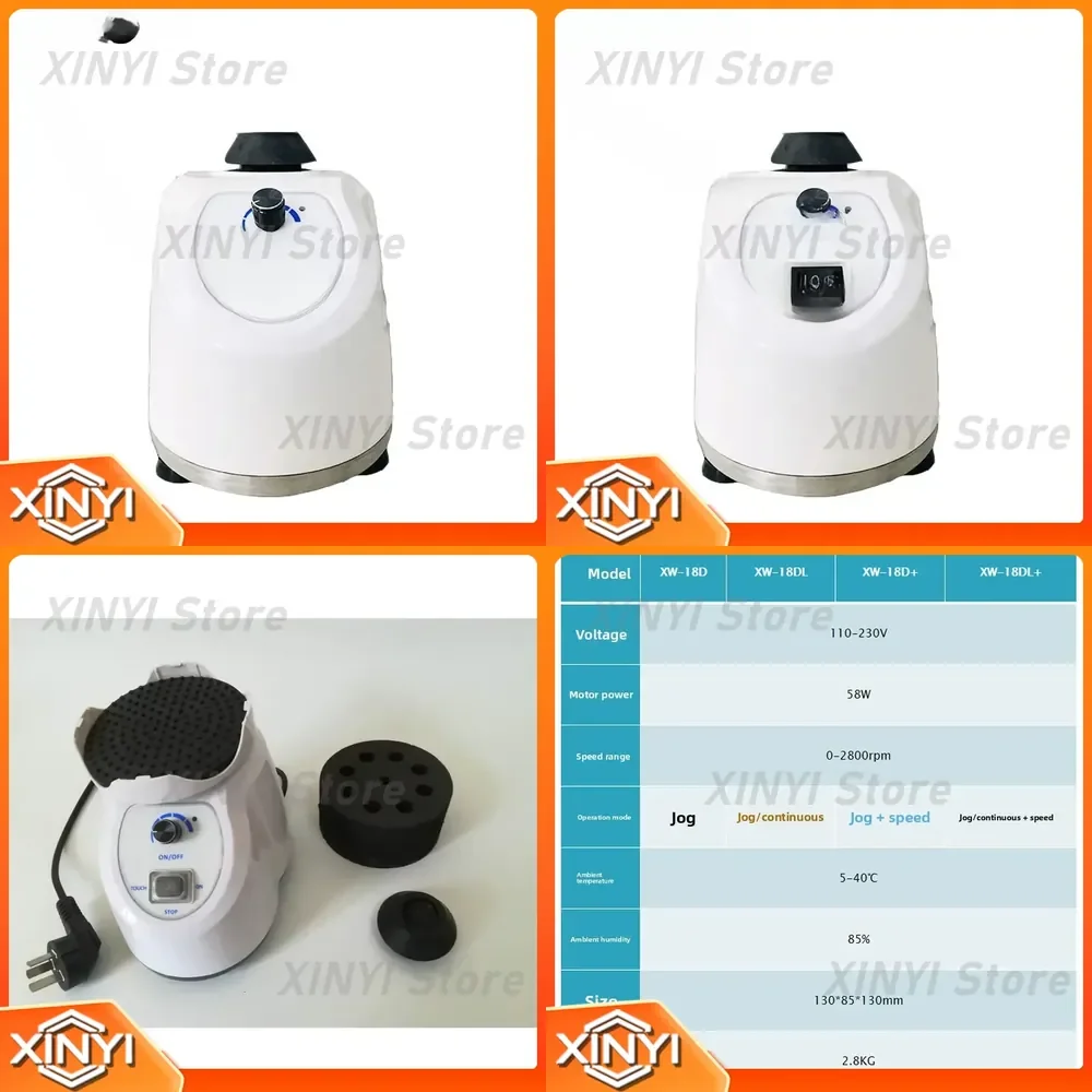 Vortex Mixer XW-18DL for Laboratory Use Vortex Oscillator with Adjustable Speed Digital Display Mixing Instrument for