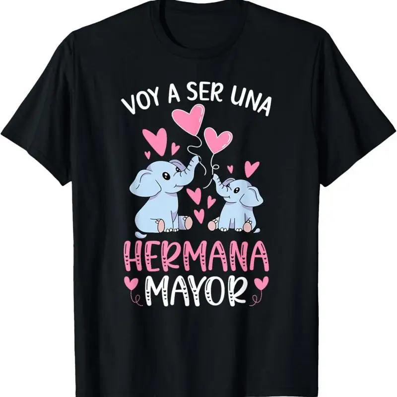 Футболка Voy A Ser Hermana Mayor Promovida со слоном
