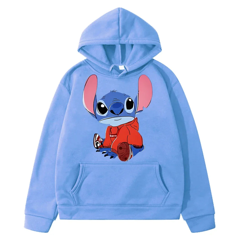 boys print Hoodies Stitch Disney  Anime hoodie Fleece Sweatshirt y2k sudadera disney  Pullover Casual Jacket kids clothes girls