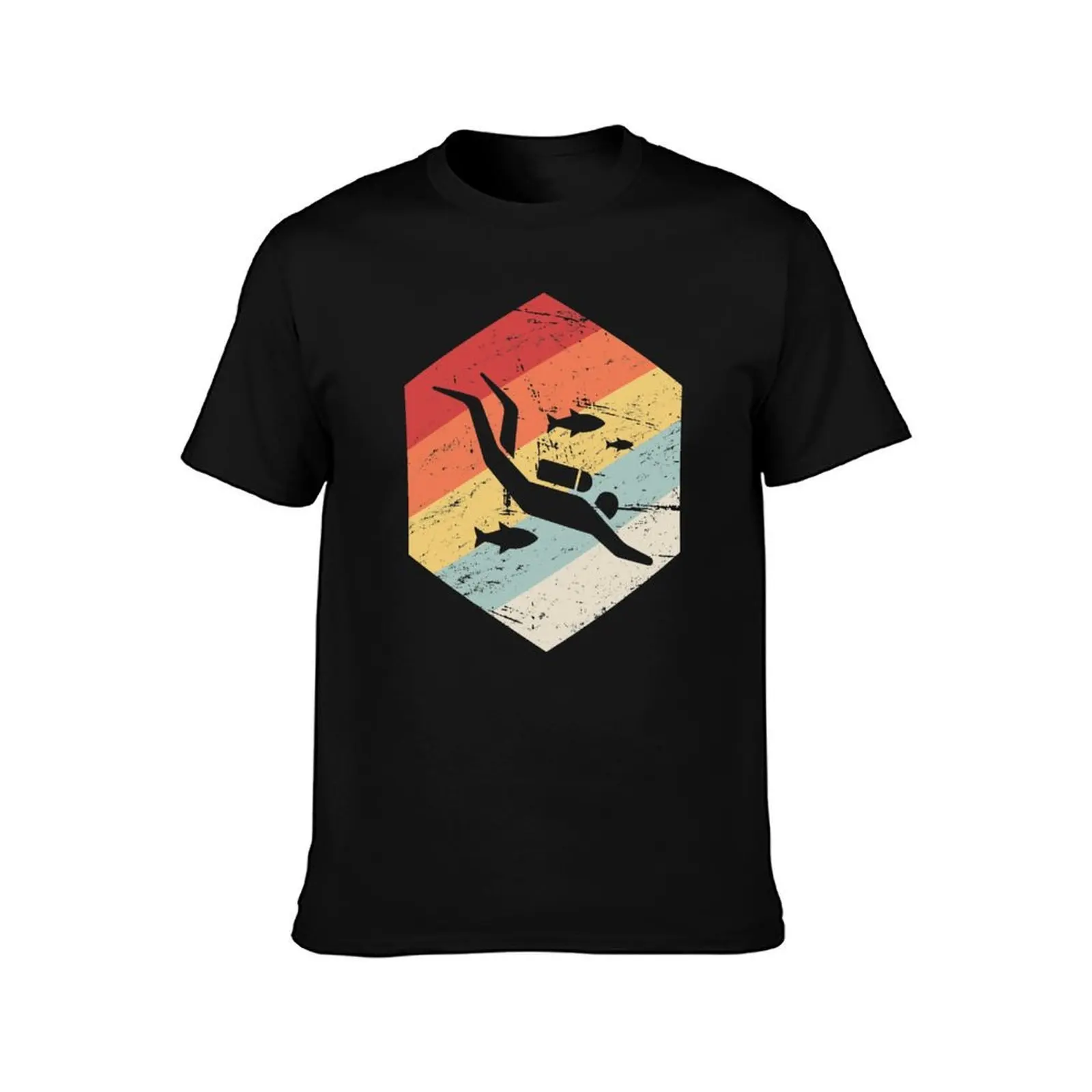 Retro 70s Scuba Diver Icon T-Shirt t shirt man luxury T-Shirt
