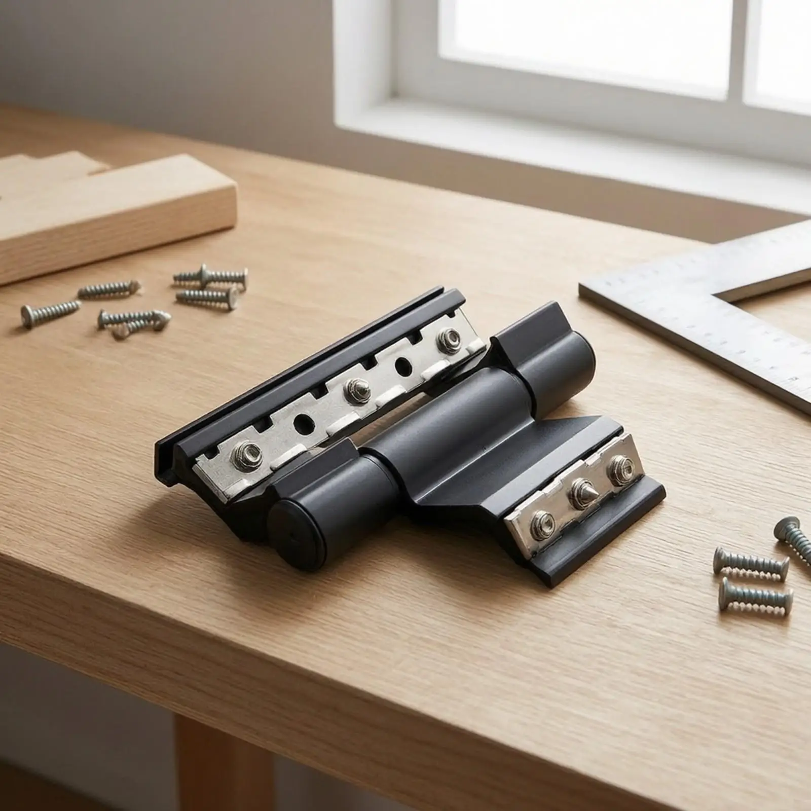 Window Hinge Hardware Aluminum Alloy Rectangular Plate Cylindrical Design for Smooth Reliable Window Operation