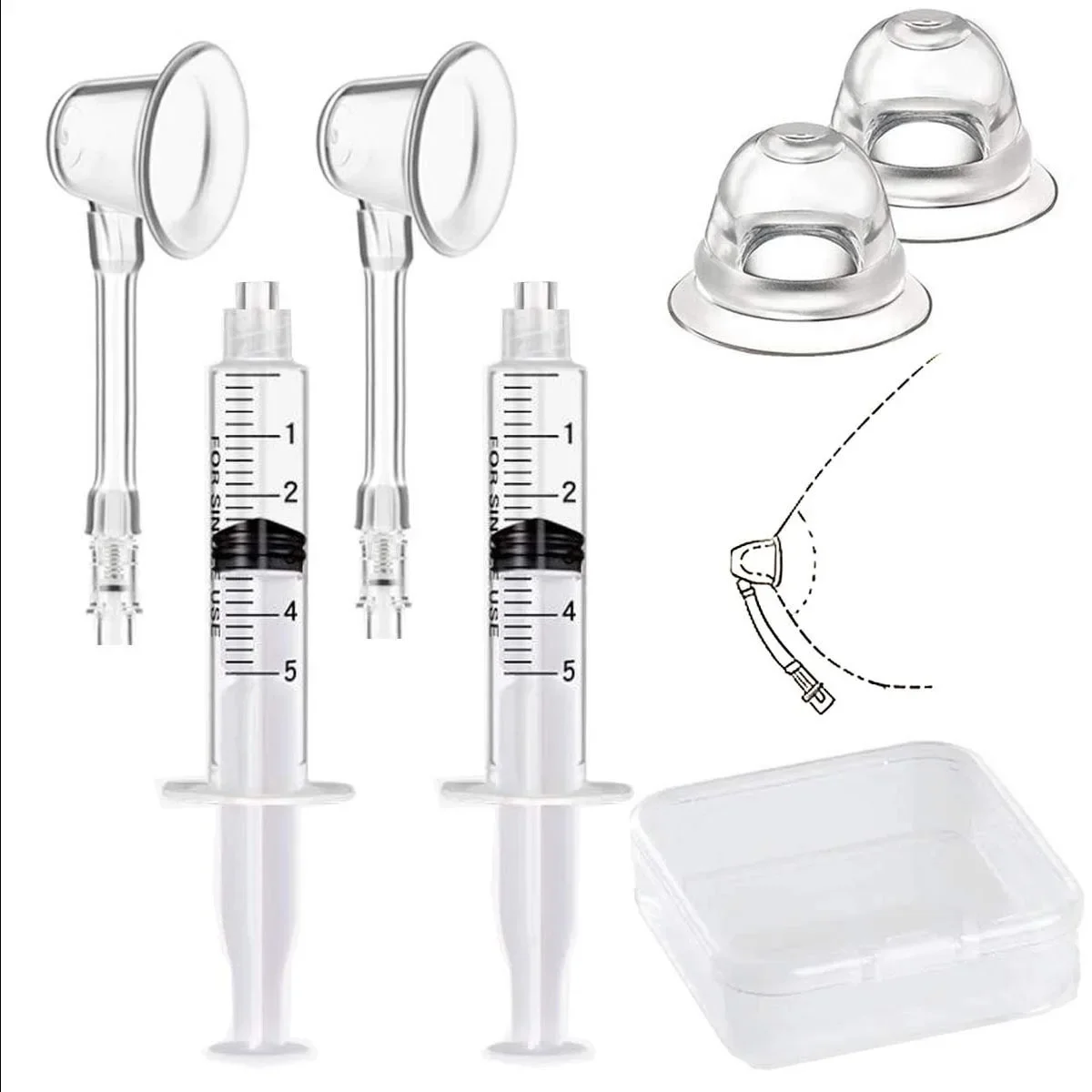 Inverted & Flat Nipple Suction Corrector, Women Breast Traction Retractor Suction Cup for Breastfeeding