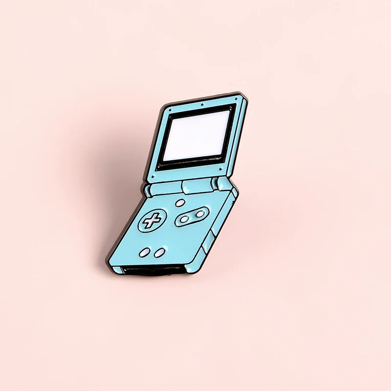 Game Machine Enamel Pins GAME OVER! Game player Handheld game controller Brooches Retro Game Lovers Pins Badge Accessories