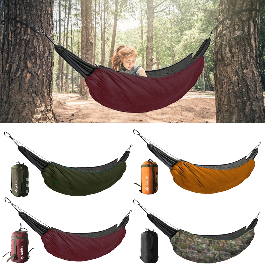 Under Quilt Hammock Cover with Storage Bag Ultralight Hammock Cover Adjustable Soft for Outdoor Hiking Survival Trave