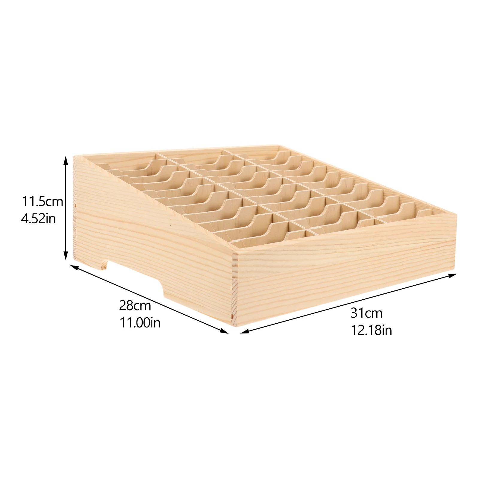 Telephone Multi-grid Rack Storage Box Office Handheld Tissues Kit Wooden Tablet Stand Display