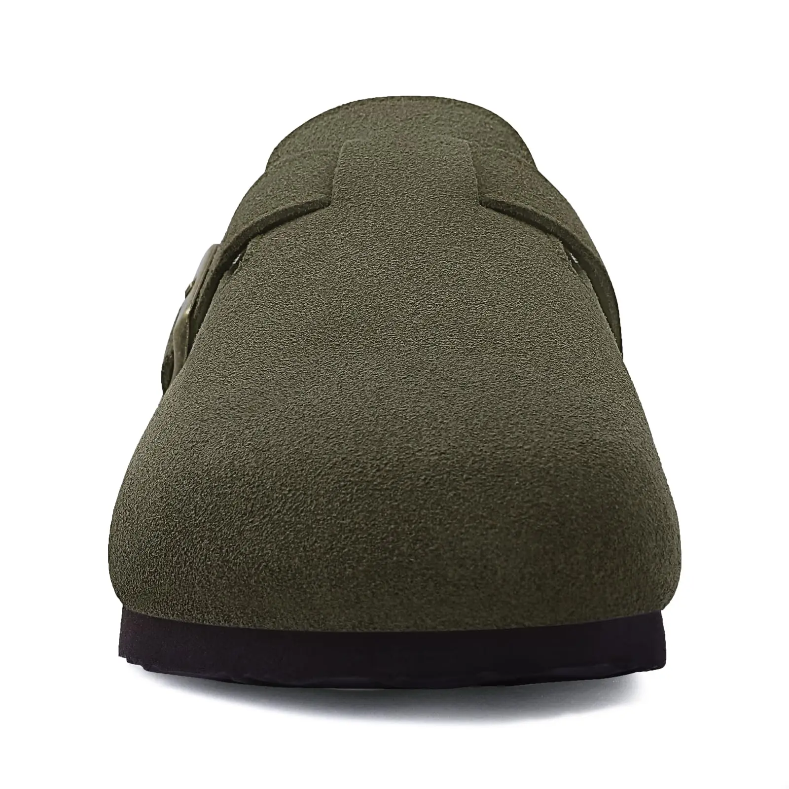 Crestar Women Genuine Suede Clogs Fashion Cow Leather Slippers New Color Soft Cork Footbed Mules Potato Shoes with Arch Support