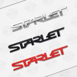 Auto Metal For Starlet Logo EP82 EP91 P7 P8 P9 Glanza Vitz GT Turbo 3D Badge Lettering Decals Trunk Sticker Car Styling ﻿