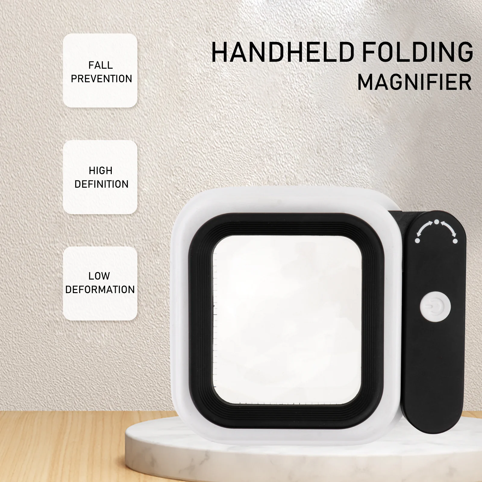 10x 15x 20x lupa de leitura portátil para estudantes idosos lente multiuso de baixa visão com escala portátil